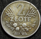 2 злотых 1958 Польша. Монета продается в единственном экземпляре, изображенном на фото.
