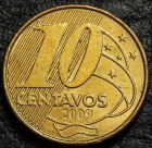 10 сентаво 2009 Бразилия. Монета продается в единственном экземпляре, изображенном на фото.