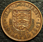 1/12 шиллинга 1954 Джерси. Монета продается в единственном экземпляре, изображенном на фото.