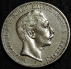 3 марки 1908 A Германия. Пруссия. Серебро. Монета продается в единственном экземпляре, изображенном на фото.