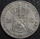 2,5 гульдена 1857 Нидерланды. Серебро 945 пробы. Монета продается в единственном экземпляре, изображенном на фото.