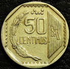 50 сентимо 1994 Перу. Монета продается в единственном экземпляре, изображенном на фото.