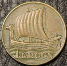 1 крона 1934 Эстония. Монета продается в единственном экземпляре, изображенном на фото.