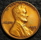 1 цент 1955 S США. Монета продается в единственном экземпляре, изображенном на фото.