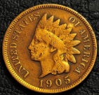 1 цент 1905 США. Монета продается в единственном экземпляре, изображенном на фото.