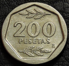200 песет 1987 Испания. F-XF. На фото образец.