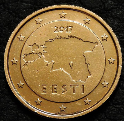 2 евроцента 2017 Эстония. Монета продается в единственном экземпляре, изображенном на фото.