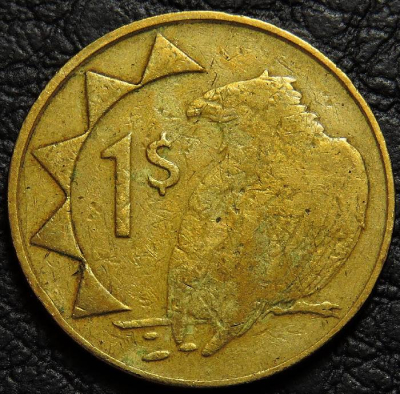 1 доллар 2008 Намибия. Монета продается в единственном экземпляре, изображенном на фото.