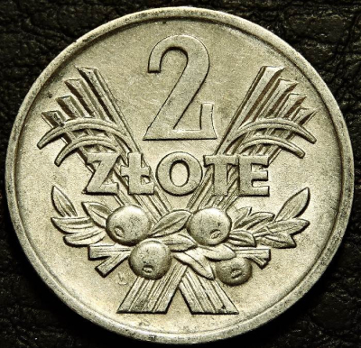 2 злотых 1974 Польша. Монета продается в единственном экземпляре, изображенном на фото.