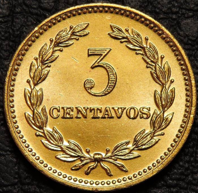 3 сентаво 1974 Сальвадор. Монета продается в единственном экземпляре, изображенном на фото.