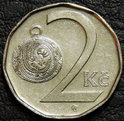 2 кроны 2011 Чехия. Монета продается в единственном экземпляре, изображенном на фото.