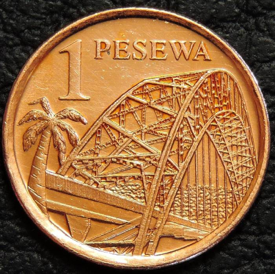 1 песева 2007 Гана. Уценка. Монета продается в единственном экземпляре, изображенном на фото.