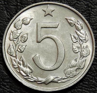 5 геллеров 1967 Чехословакия. Монета продается в единственном экземпляре, изображенном на фото.
