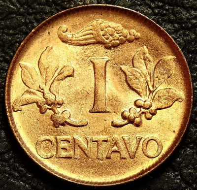 1 сентаво 1969 Колумбия. Монета продается в единственном экземпляре, изображенном на фото.