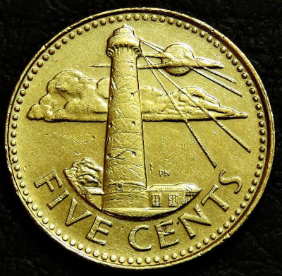5 центов 2004 Барбадос. Монета продается в единственном экземпляре, изображенном на фото.