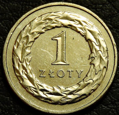1 злотый 2015 Польша. Монета продается в единственном экземпляре, изображенном на фото.