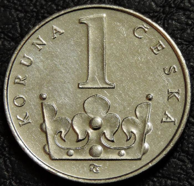1 крона 1997 Чехия. Монета продается в единственном экземпляре, изображенном на фото.