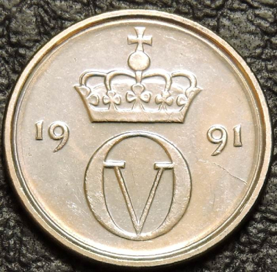 10 эре 1991 Норвегия. Монета продается в единственном экземпляре, изображенном на фото.