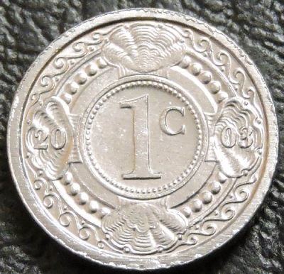 1 цент 2003 Нидерландские Антилы. UNC. На фото образец.