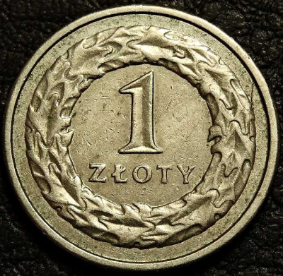 1 злотый 1992 Польша. Монета продается в единственном экземпляре, изображенном на фото.