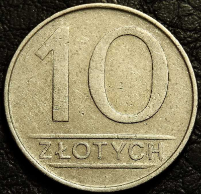 10 злотых 1986 Польша. Монета продается в единственном экземпляре, изображенном на фото.