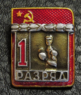 Знак Бокс 1 разряд ВХО