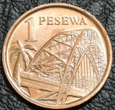 1 песева 2007 Гана. Мост. UNC. На фото образец.