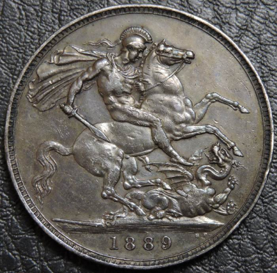 1 крона 1889 Великобритания. Серебро 925 пробы. Монета продается в единственном экземпляре, изображенном на фото.