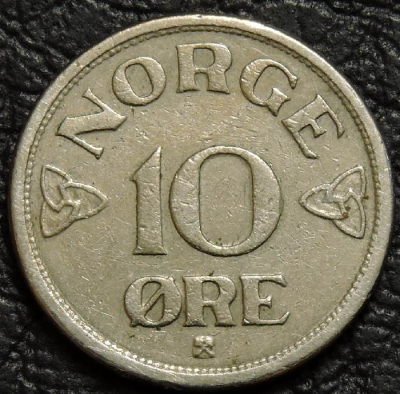 10 эре 1955 Норвегия. Монета продается в единственном экземпляре, изображенном на фото.