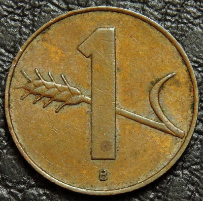 1 раппен 1958 Швейцария. Монета продается в единственном экземпляре, изображенном на фото.