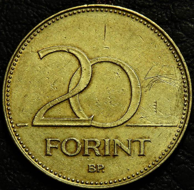 20 форинтов 1994 Венгрия. Уценка. Монета продается в единственном экземпляре, изображенном на фото.