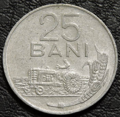 25 бань 1982 Румыния. F-VF. На фото образец.