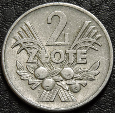 2 злотых 1960 Польша. Монета продается в единственном экземпляре, изображенном на фото.