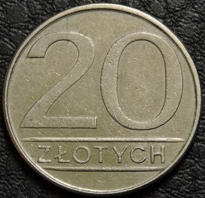 20 злотых 1985 Польша. Монета продается в единственном экземпляре, изображенном на фото.