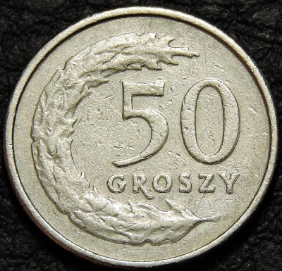 50 грошей 1992 Польша. Монета продается в единственном экземпляре, изображенном на фото.